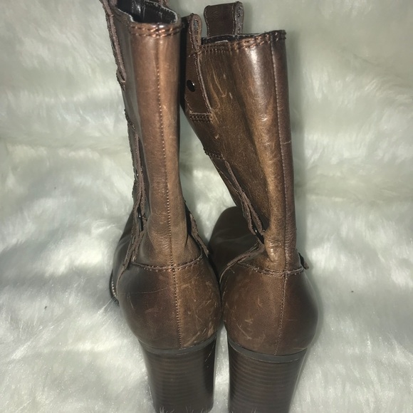 What’s What brand Brown Boots Leather Upper 9M - Picture 4 of 8